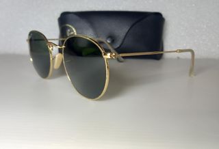 Ray-Ban Round Metal Polarizadas Doradas