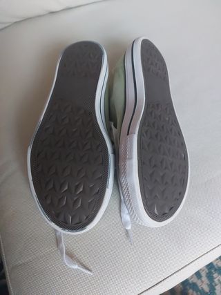 Zapatillas lona verde