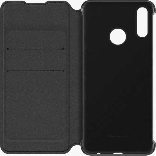Custodia nera con cover per Huawei Smart 2019