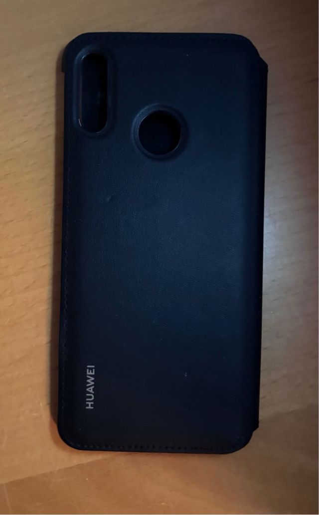Custodia nera con cover per Huawei Smart 2019