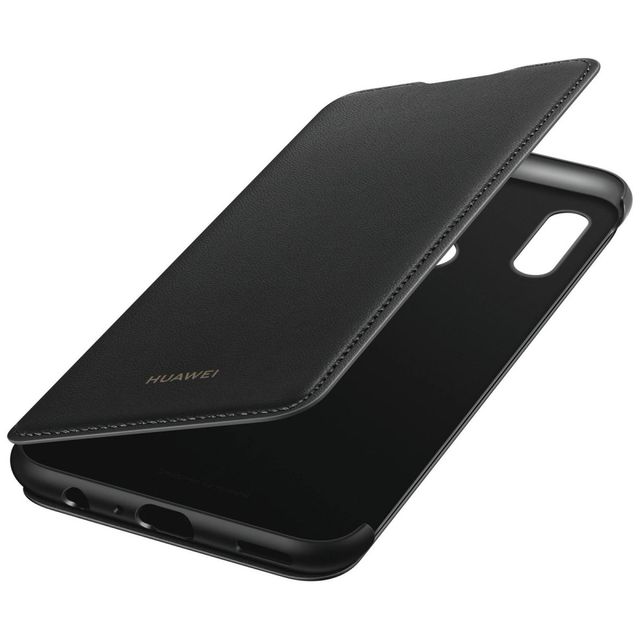 Custodia nera con cover per Huawei Smart 2019