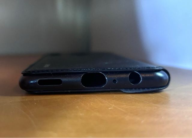 Custodia nera con cover per Huawei Smart 2019