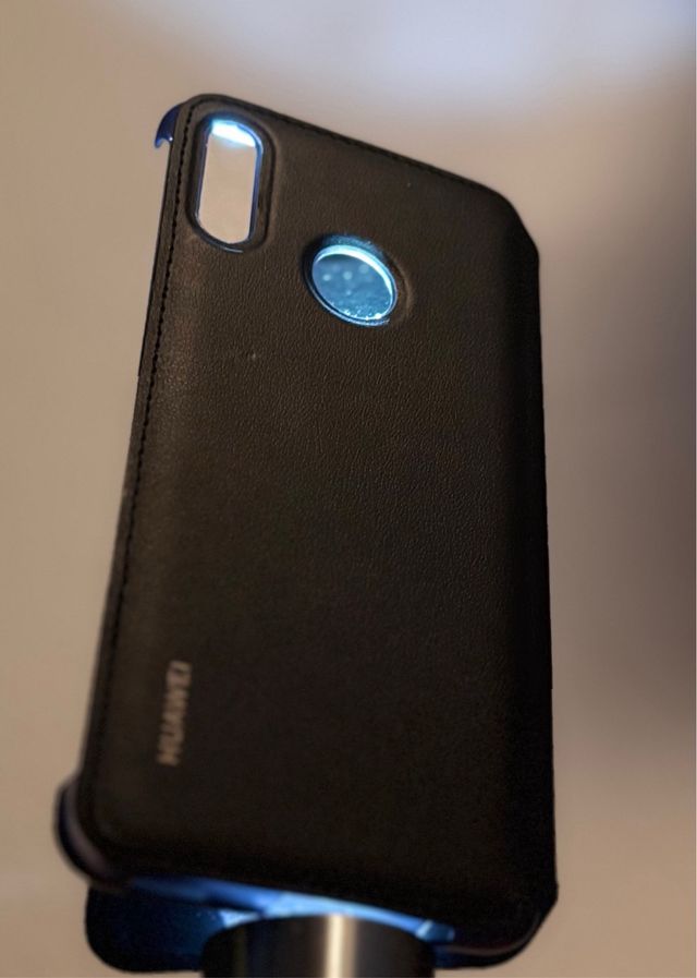 Custodia nera con cover per Huawei Smart 2019