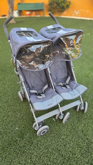 Silla Gemelar Maclaren Twin Techno + Lluvia