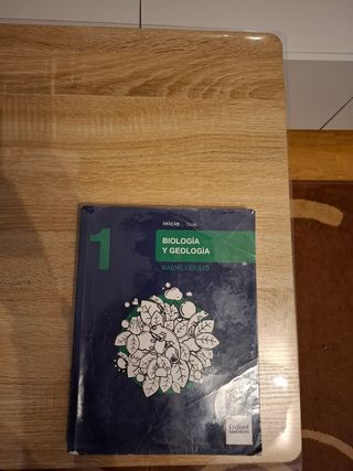 Libro biologia y geología 1 bachillerato.