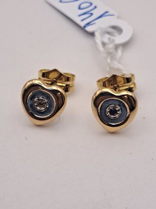Pendientes Corazón Oro 18K