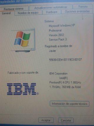 ORDENADOR IBM NETVISTA