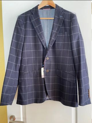 Chaqueta americana El Ganso cuadros azul
