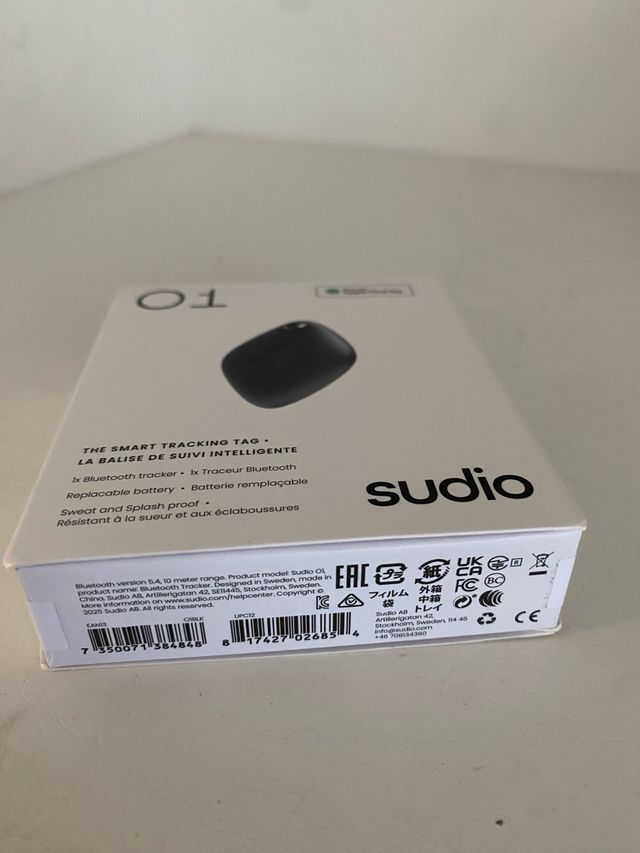Sudio O1 Smart Tracking Tag
THE SMART FINDER