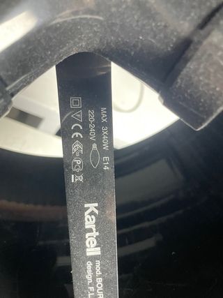 Lampada nera Bourgie Kartell