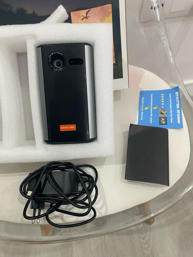 Proyector Cine en Casa BYINTEK Negro/Plateado