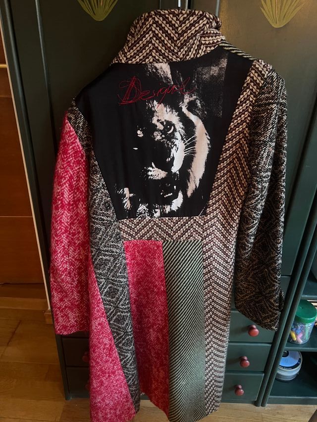Abrigo Desigual patchwork talla 38