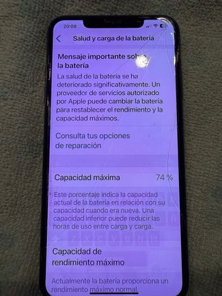 iPhone XS Max 256 GB DE CAPACIDAD !!!!  CHOLLO
!!!