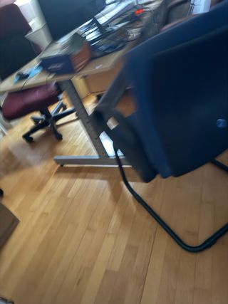 Silla de oficina azul