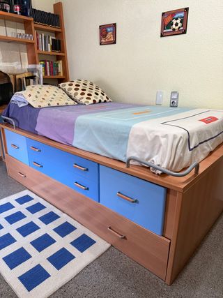 CONJUNTO JUVENIL COMPLETO: CAMA NIDO + ESCRITORIO 