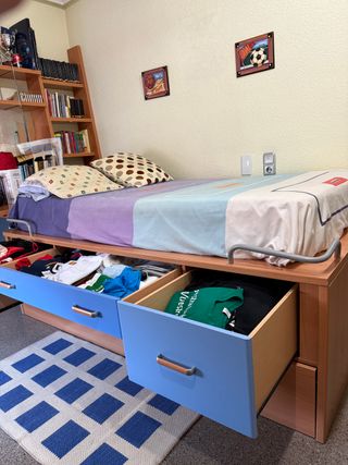 CONJUNTO JUVENIL COMPLETO: CAMA NIDO + ESCRITORIO 