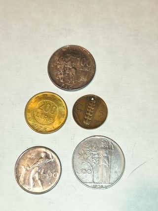 Lotes de monedas italianas antiguas