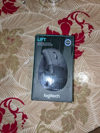 Logitech Lift Ratón Vertical Inalámbrico Gris