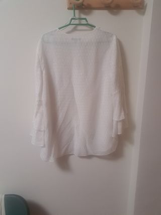 Blusa Massimo Dutti Blanca