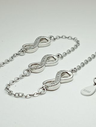 Pulsera 3 Infinitos Plata Ley 925