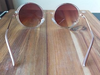 Gafas de Sol Mango Redondas Marrones y Doradas