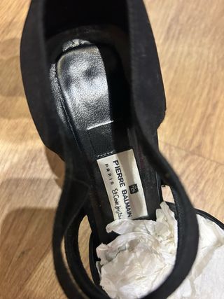 Zapatos Pierre Balmain Negros Mujer