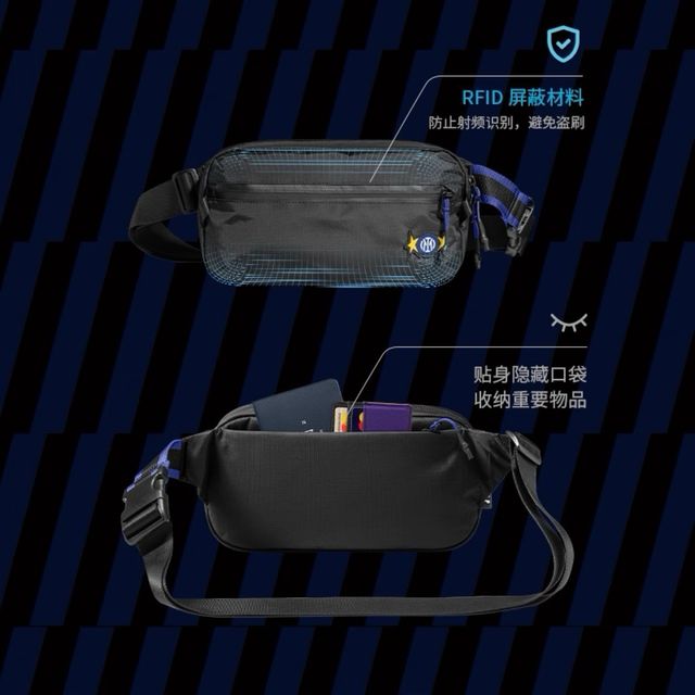 Bolsa Pecho tomtoc Inter Milan Edición Limitada