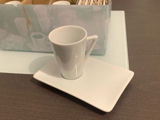 Juego de té/café 6 piezas porcelana