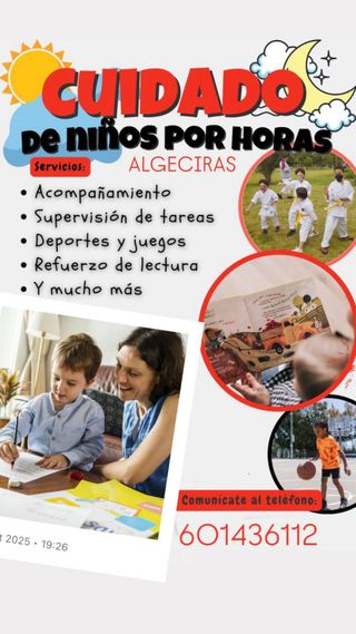 Servicio de cuidado de niños. Niñeras.