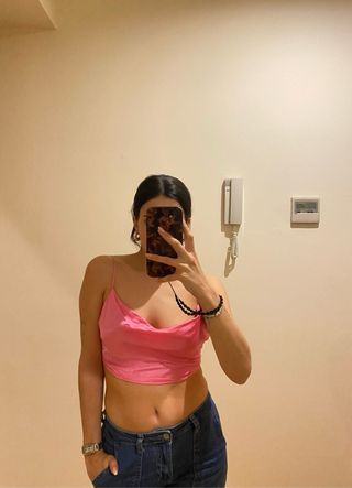 Top rosa Bershka fiesta