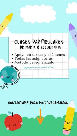 Clases particulares primaria y secundaria