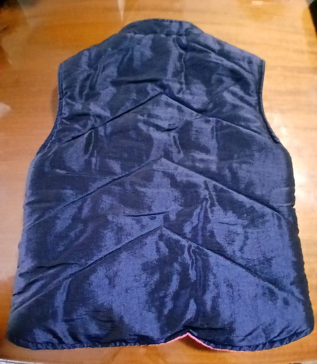 Chaleco niña azul y rosa