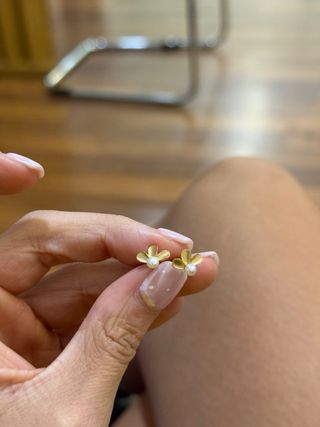 Pendientes Tous Oro y Perla