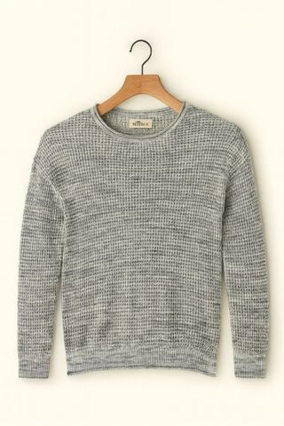Hollister Grey Oversize Knit Sweater Vigore Size X