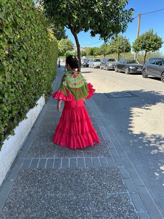 Traje de flamenca. mantón no incluido