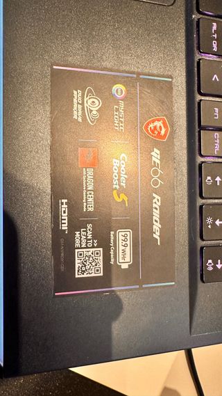 MSI GE66 Raider 10SF Gaming Laptop