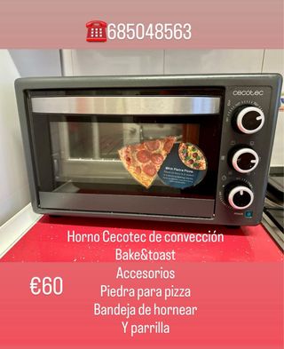 Horno Cecotec Bake&toast con accesorios