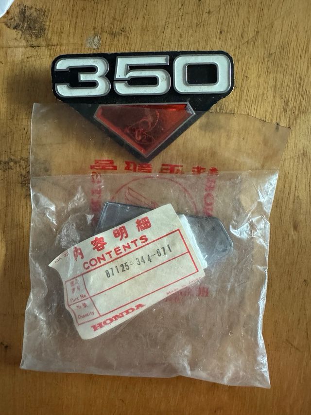 Honda CB 350 emblemas Antigos