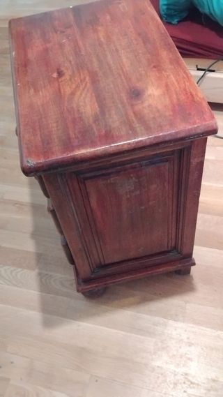 Mesita de noche 60x45 Cajonera madera maciza pino
