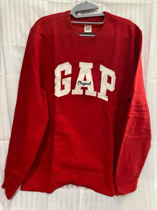 Sudadera GAP Roja Logo Original Talla L