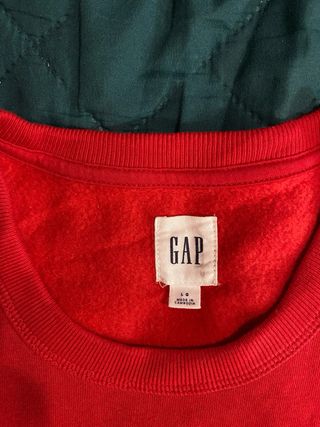 Sudadera GAP Roja Logo Original Talla L