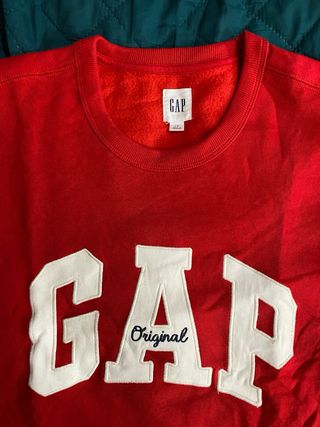 Sudadera GAP Roja Logo Original Talla L