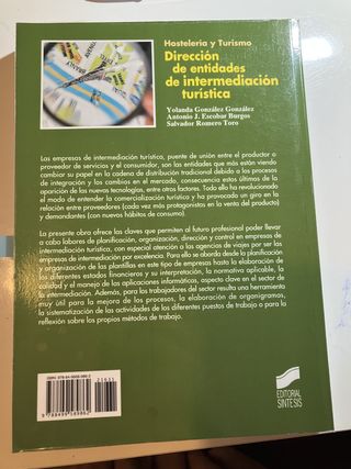 Dirección de entidades de intermediación turística