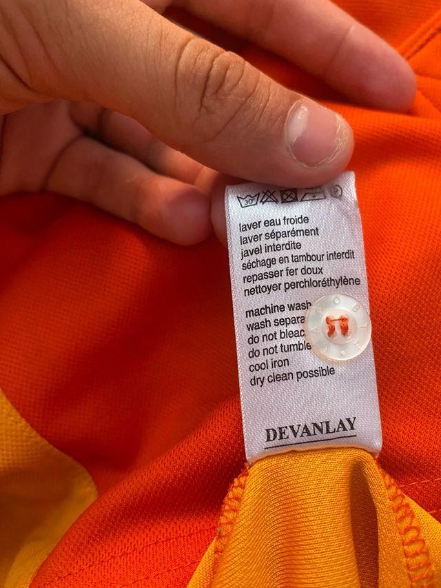 Polo Lacoste Naranja y Amarillo