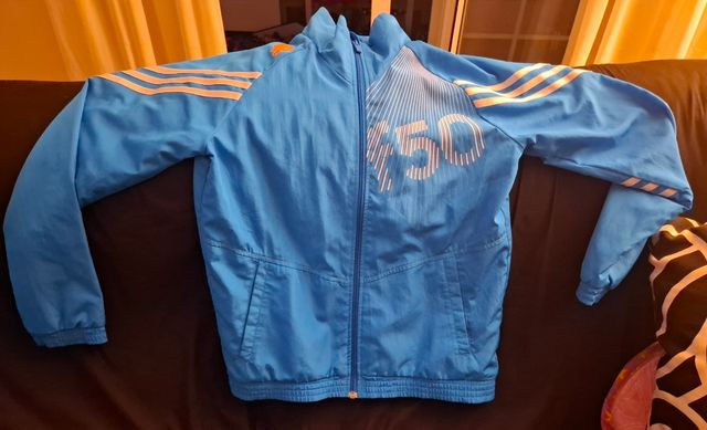 Chaqueta Adidas Azul Talla 11 12 años. Niño niña.