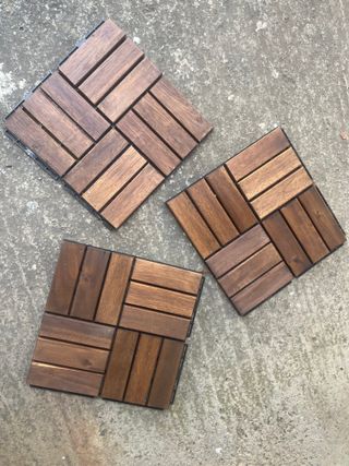 10 m² Baldosas Madera Acacia Exterior