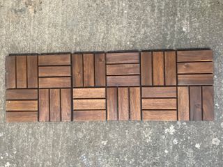 10 m² Baldosas Madera Acacia Exterior