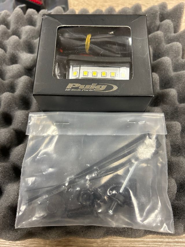 Portatarga Kawasaki + luce LED