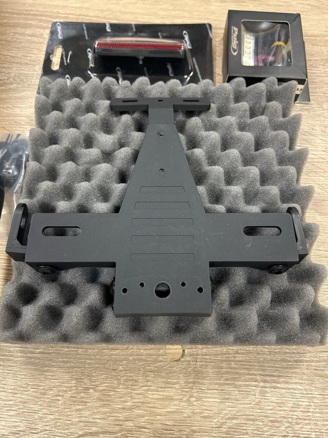 Portatarga Kawasaki + luce LED