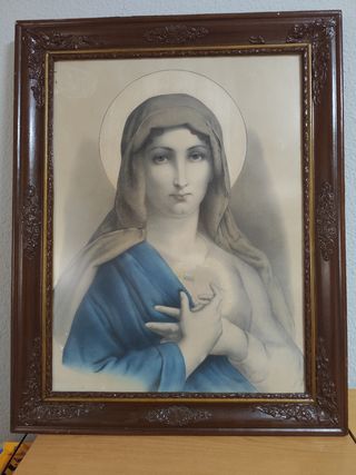 Cuadro Virgen María Sagrado Corazón